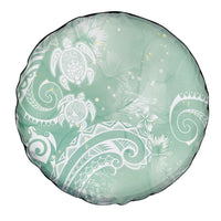 Aloha Hawaii Turtles Floral Spare Tire Cover Seafoam Marbles Glaze LT7 - Polynesian Pride