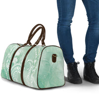 Aloha Hawaii Turtles Floral Travel Bag Seafoam Marbles Glaze LT7 - Polynesian Pride