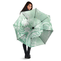 Aloha Hawaii Turtles Floral Umbrella Seafoam Marbles Glaze LT7 - Polynesian Pride