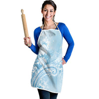 Aloha Hawaii Turtles Floral Apron Aqua Marbles Glaze LT7 - Polynesian Pride