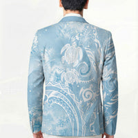 Aloha Hawaii Turtles Floral Blazer Aqua Marbles Glaze LT7 - Polynesian Pride