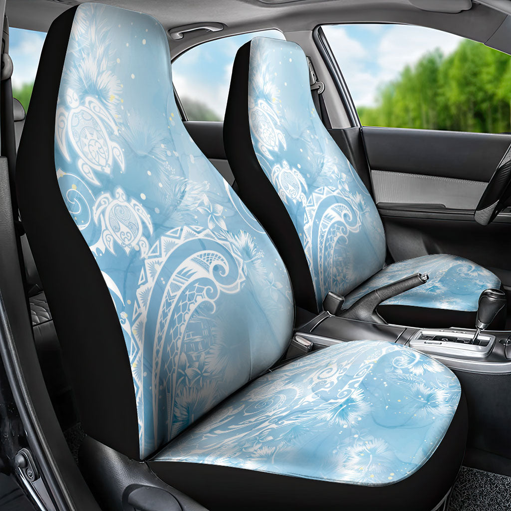 Aloha Hawaii Turtles Floral Car Seat Cover Aqua Marbles Glaze LT7 - Polynesian Pride