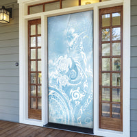 Aloha Hawaii Turtles Floral Door Cover Aqua Marbles Glaze LT7 - Polynesian Pride