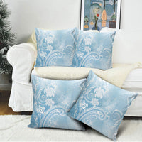 Aloha Hawaii Turtles Floral Pillow Cover Aqua Marbles Glaze LT7 - Polynesian Pride