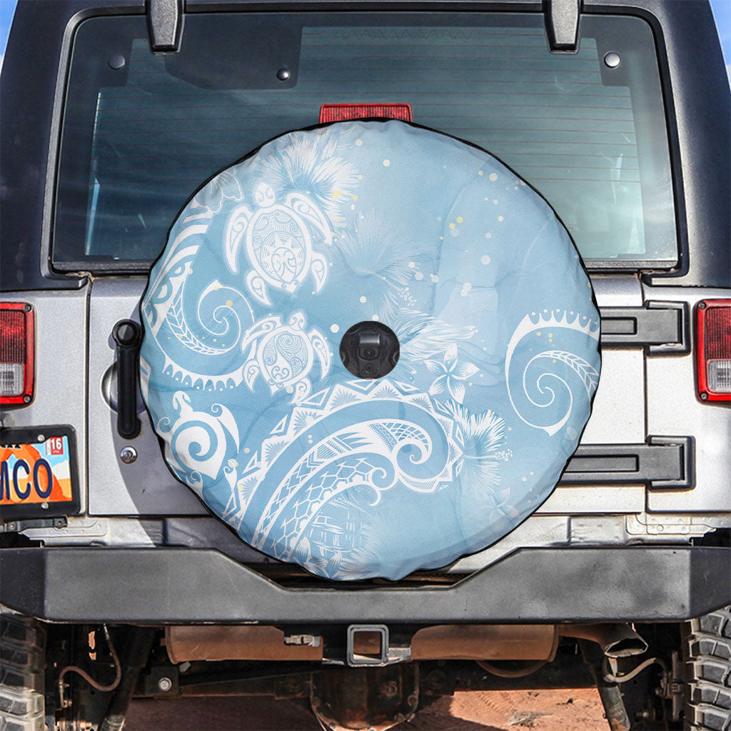 Aloha Hawaii Turtles Floral Spare Tire Cover Aqua Marbles Glaze LT7 Aqua - Polynesian Pride