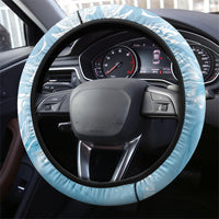 Aloha Hawaii Turtles Floral Steering Wheel Cover Aqua Marbles Glaze LT7 - Polynesian Pride