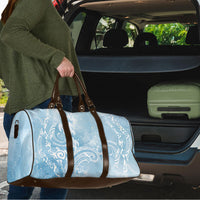 Aloha Hawaii Turtles Floral Travel Bag Aqua Marbles Glaze LT7 - Polynesian Pride