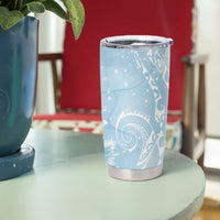 Aloha Hawaii Turtles Floral Tumbler Cup Aqua Marbles Glaze LT7 - Polynesian Pride