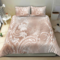 Aloha Hawaii Turtles Floral Bedding Set Taupe Marbles Glaze LT7 - Polynesian Pride