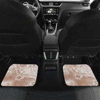 Aloha Hawaii Turtles Floral Car Mats Taupe Marbles Glaze LT7 Set 2pcs - Back Taupe - Polynesian Pride