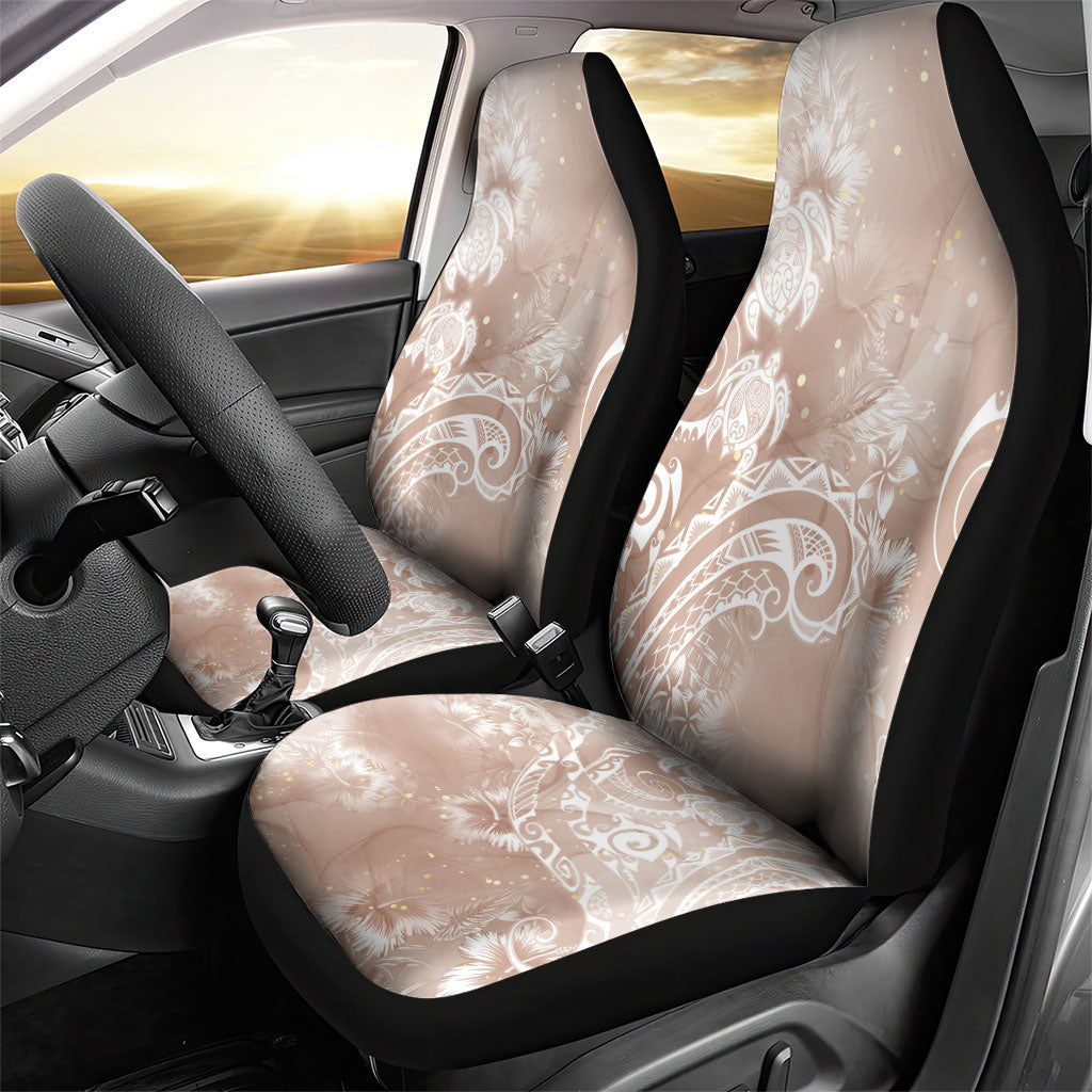Aloha Hawaii Turtles Floral Car Seat Cover Taupe Marbles Glaze LT7 - Polynesian Pride