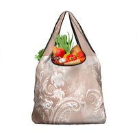 Aloha Hawaii Turtles Floral Grocery Bag Taupe Marbles Glaze LT7 1-pack One Size Taupe - Polynesian Pride