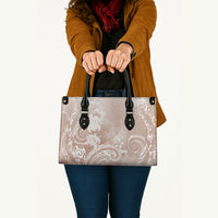 Aloha Hawaii Turtles Floral Leather Bag Taupe Marbles Glaze LT7 - Polynesian Pride