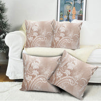 Aloha Hawaii Turtles Floral Pillow Cover Taupe Marbles Glaze LT7 - Polynesian Pride