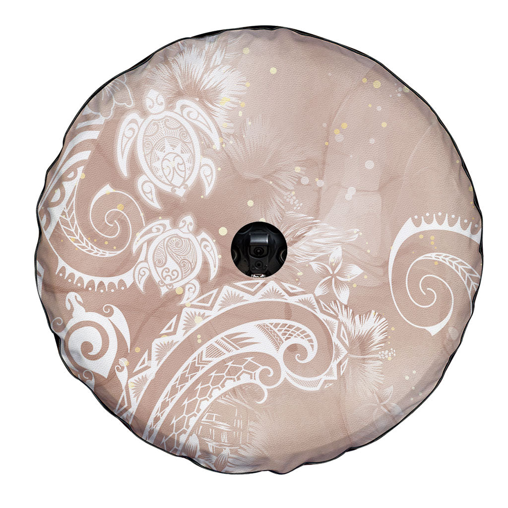 Aloha Hawaii Turtles Floral Spare Tire Cover Taupe Marbles Glaze LT7 - Polynesian Pride