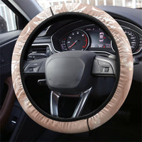 Aloha Hawaii Turtles Floral Steering Wheel Cover Taupe Marbles Glaze LT7 - Polynesian Pride