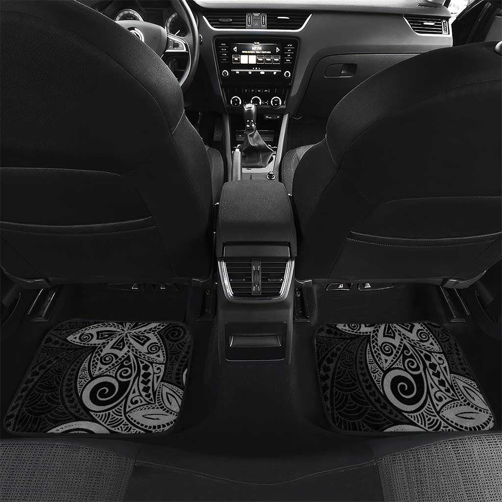 Tahiti Islands Polynesian Plumeria Car Mats Tahitian Vahine 'Ote'a - Black