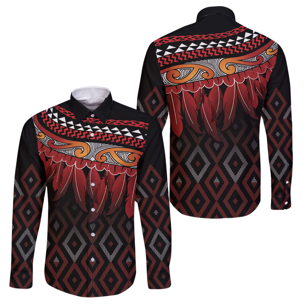 Aotearoa Maori Ngapuhi Iwi Family Matching Short Sleeve Bodycon Dress and Hawaiian Shirt Korowai Tukutuku Kaokao Motifs