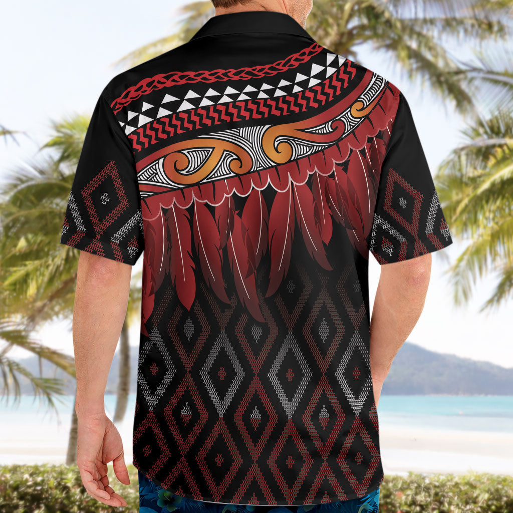 Aotearoa Maori Ngapuhi Iwi Hawaiian Shirt Korowai Tukutuku Kaokao Motifs