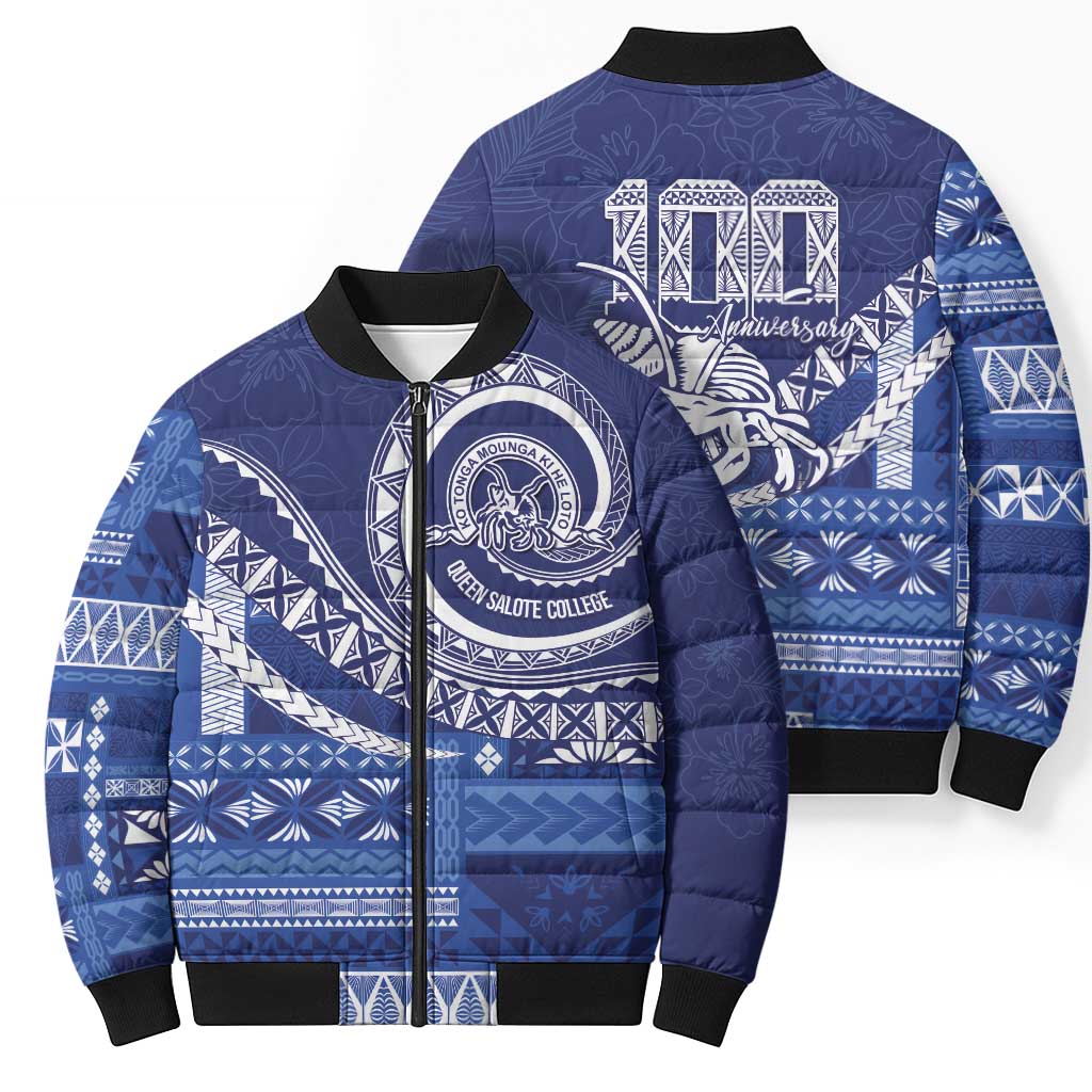 Queen Salote College 100th Anniversary Bomber Puffer Jacket QSC Royal Girls - Polynesian Pride