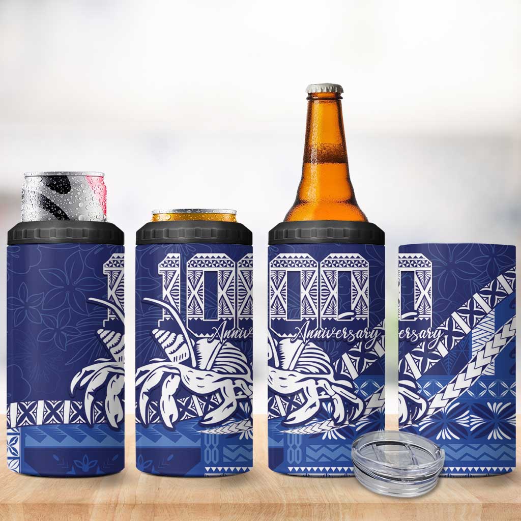 Queen Salote College 100th Anniversary 4 in 1 Can Cooler Tumbler QSC Royal Girls - Polynesian Pride