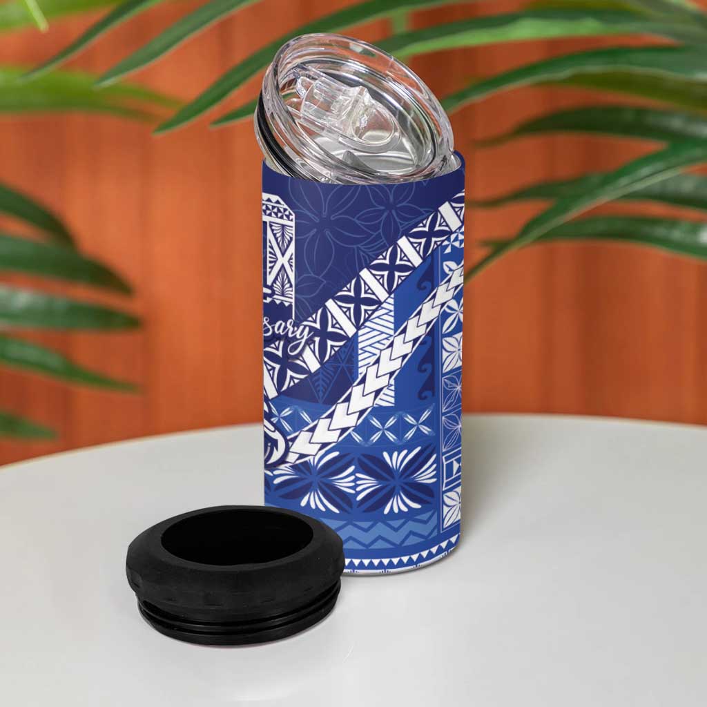 Queen Salote College 100th Anniversary 4 in 1 Can Cooler Tumbler QSC Royal Girls - Polynesian Pride