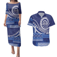 Queen Salote College 100th Anniversary Couples Matching Puletasi and Hawaiian Shirt QSC Royal Girls - Polynesian Pride