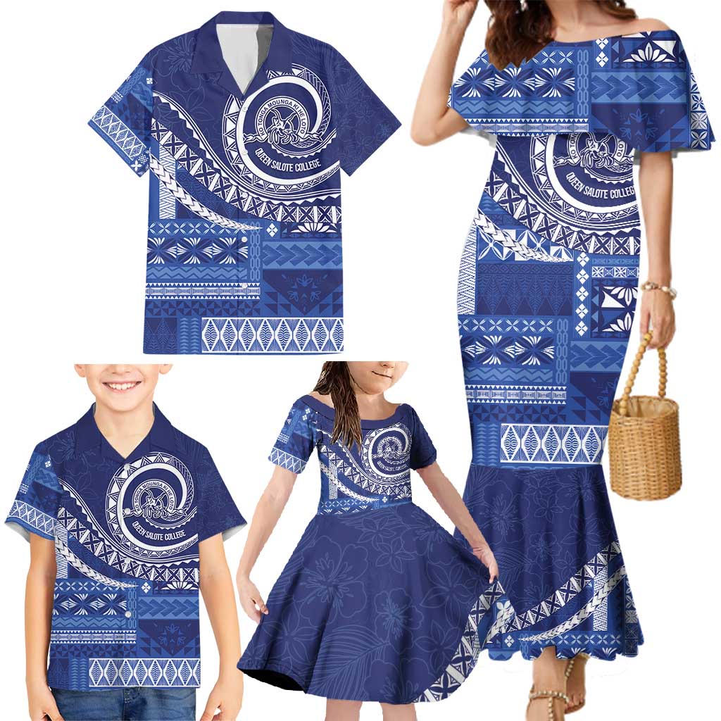 Queen Salote College 100th Anniversary Family Matching Mermaid Dress and Hawaiian Shirt QSC Royal Girls - Polynesian Pride