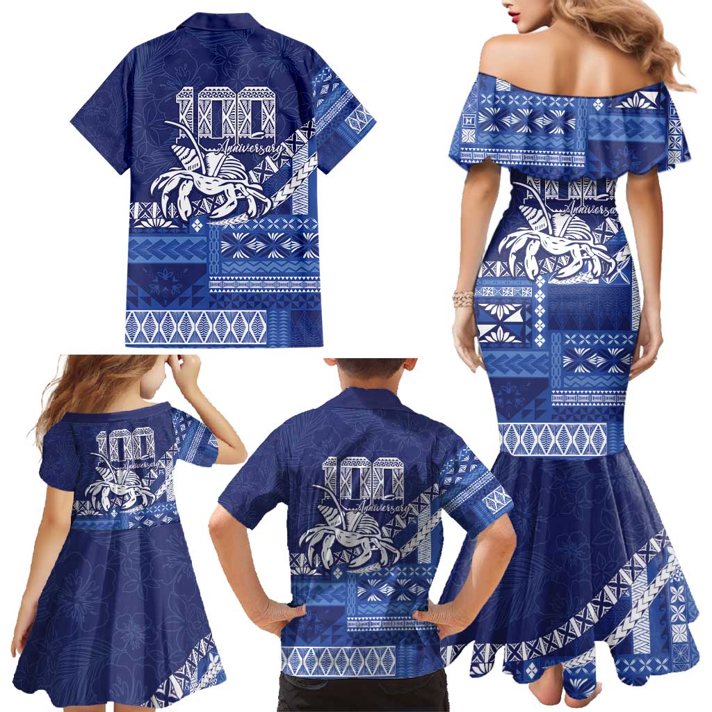 Queen Salote College 100th Anniversary Family Matching Mermaid Dress and Hawaiian Shirt QSC Royal Girls - Polynesian Pride