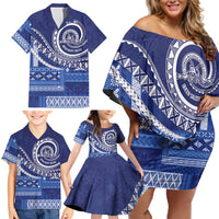 Queen Salote College 100th Anniversary Family Matching Off Shoulder Short Dress and Hawaiian Shirt QSC Royal Girls - Polynesian Pride