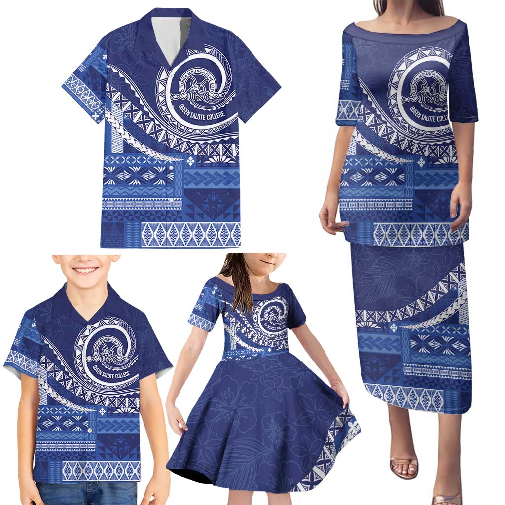 Queen Salote College 100th Anniversary Family Matching Puletasi and Hawaiian Shirt QSC Royal Girls - Polynesian Pride