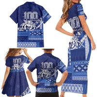 Queen Salote College 100th Anniversary Family Matching Short Sleeve Bodycon Dress and Hawaiian Shirt QSC Royal Girls - Polynesian Pride