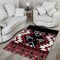 Personalised Taniko Motifs Aotearoa Area Rug Waitangi Kowhaiwhai Kiwi