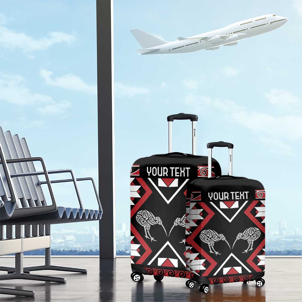 Personalised Taniko Motifs Aotearoa Luggage Cover Waitangi Kowhaiwhai Kiwi