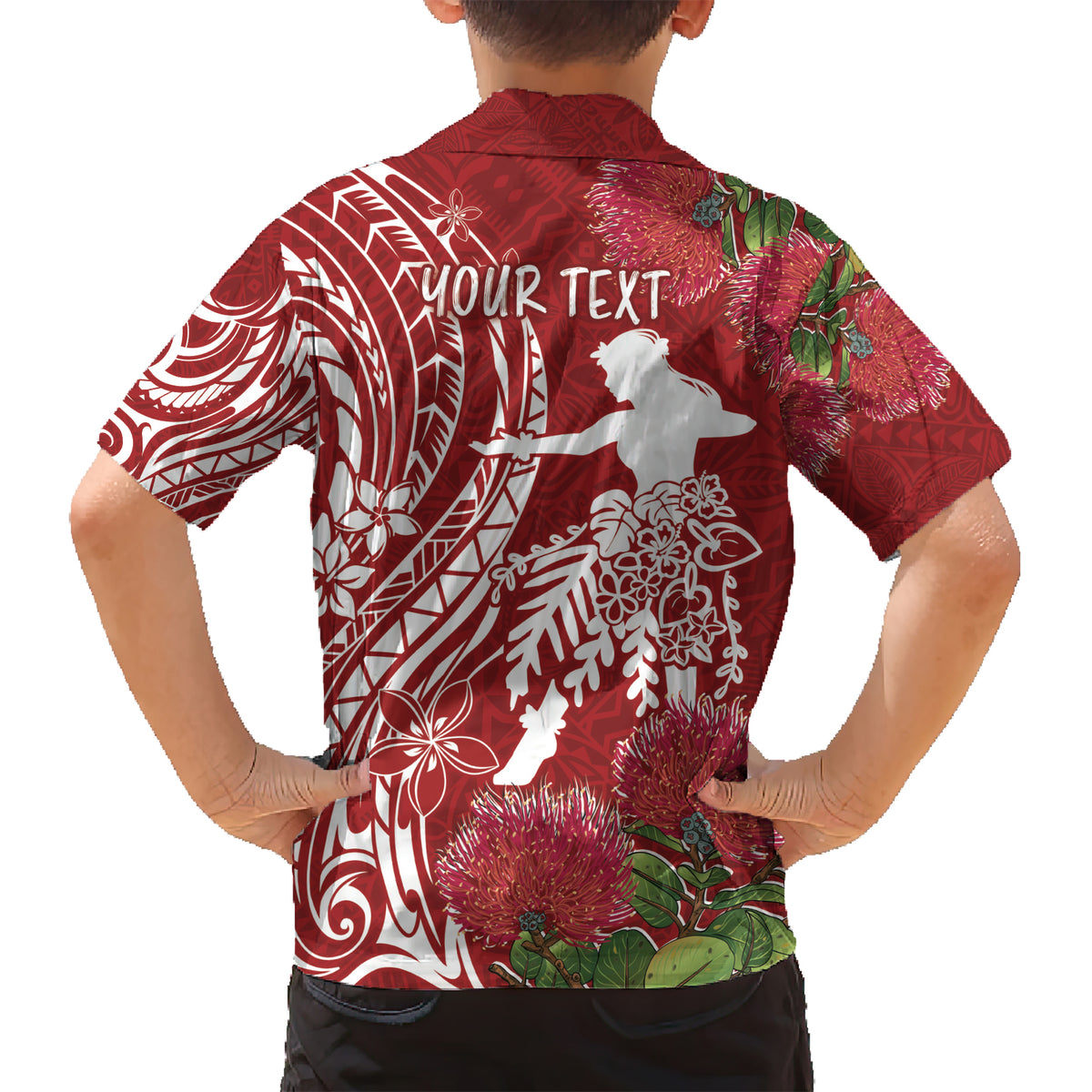 Personalised Hawaii Wahine Kid Hawaiian Shirt Women's Day Ohia Lehua LT7 - Polynesian Pride