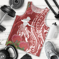 Personalised Hawaii Wahine Men Tank Top Women's Day Ohia Lehua LT7 - Polynesian Pride