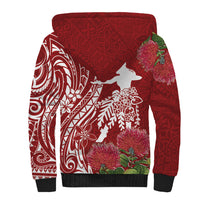 Personalised Hawaii Wahine Sherpa Hoodie Women's Day Ohia Lehua LT7 - Polynesian Pride