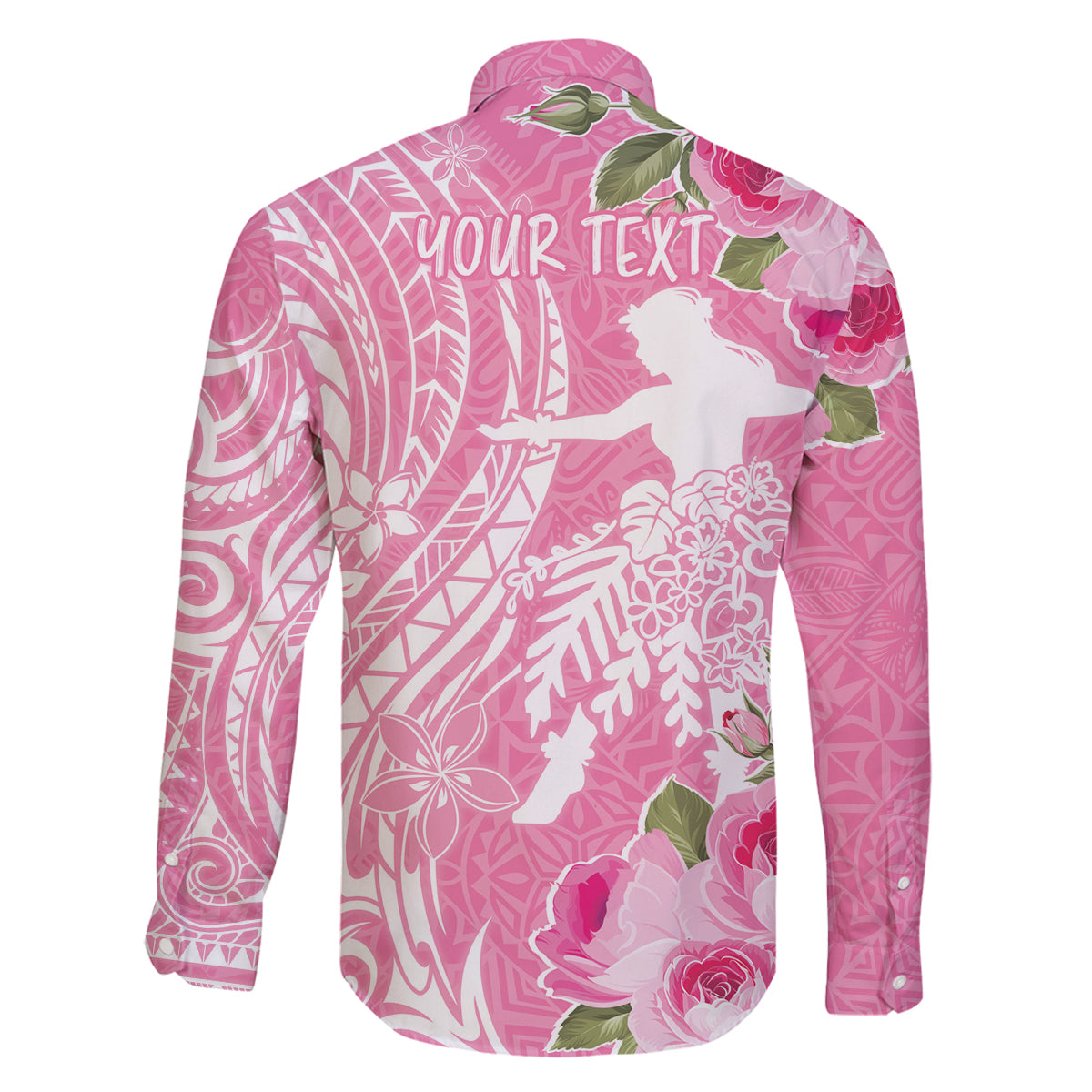 Personalised Hawaii Wahine Family Matching Tank Maxi Dress and Hawaiian Shirt Women's Day Maui Lokelani Roses LT7 - Polynesian Pride