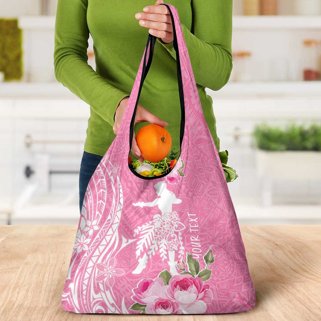 Personalised Hawaii Wahine Grocery Bag Women's Day Maui Lokelani Roses