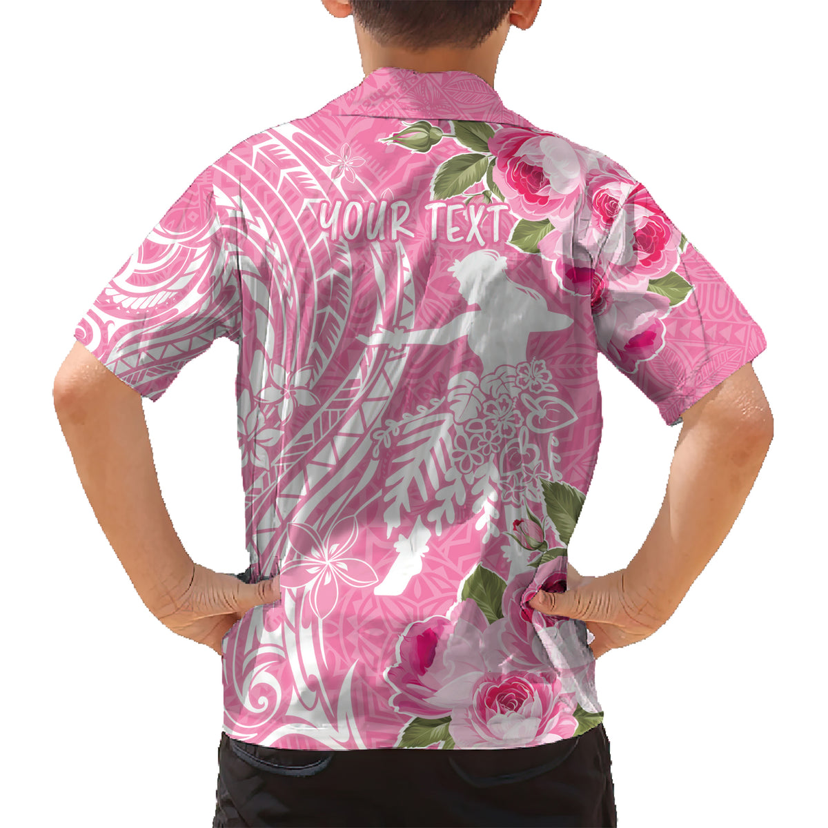 Personalised Hawaii Wahine Kid Hawaiian Shirt Women's Day Maui Lokelani Roses LT7 - Polynesian Pride