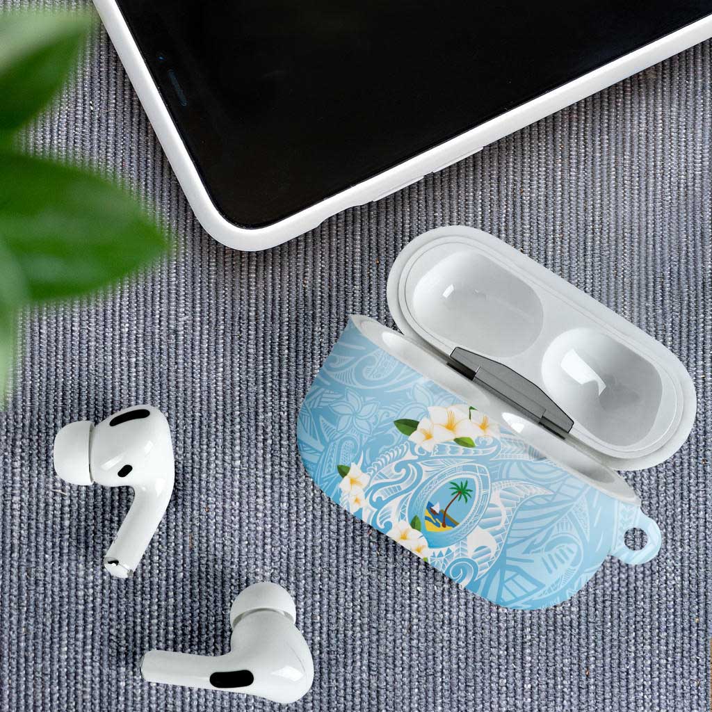 Guam Fishhook Mix Guasali Flowers AirPods Case Dreaming Turquoise