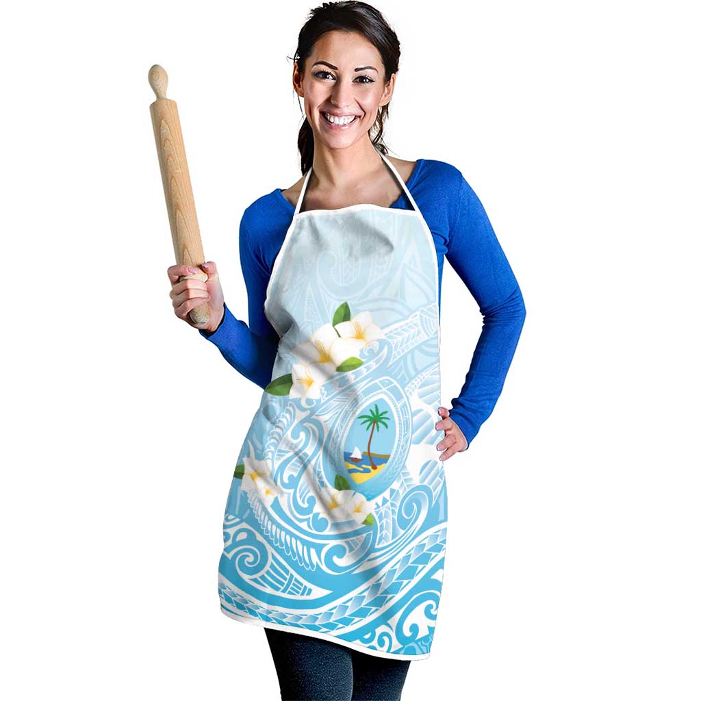 Guam Fishhook Mix Guasali Flowers Apron Dreaming Turquoise