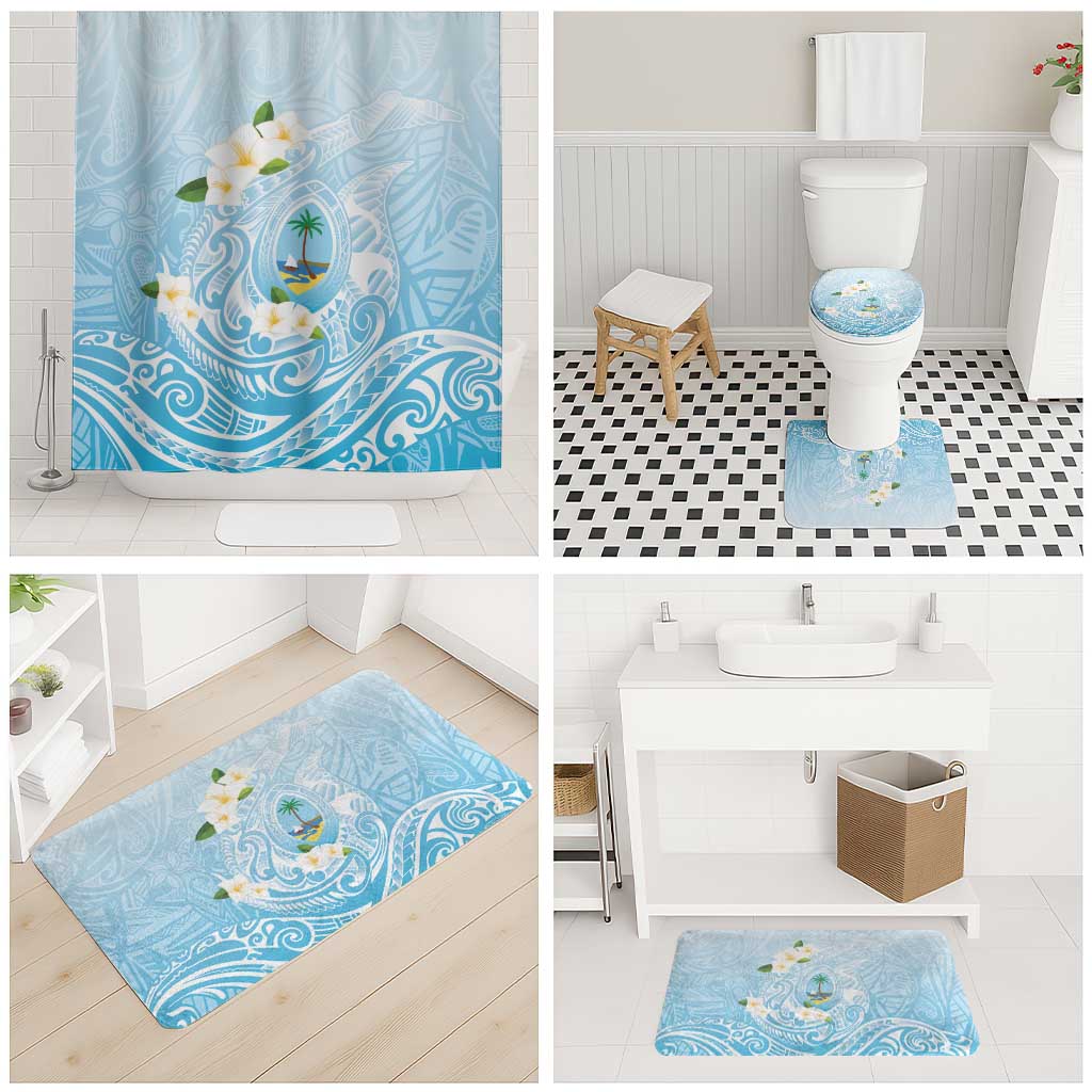 Guam Fishhook Mix Guasali Flowers Bathroom Set Dreaming Turquoise
