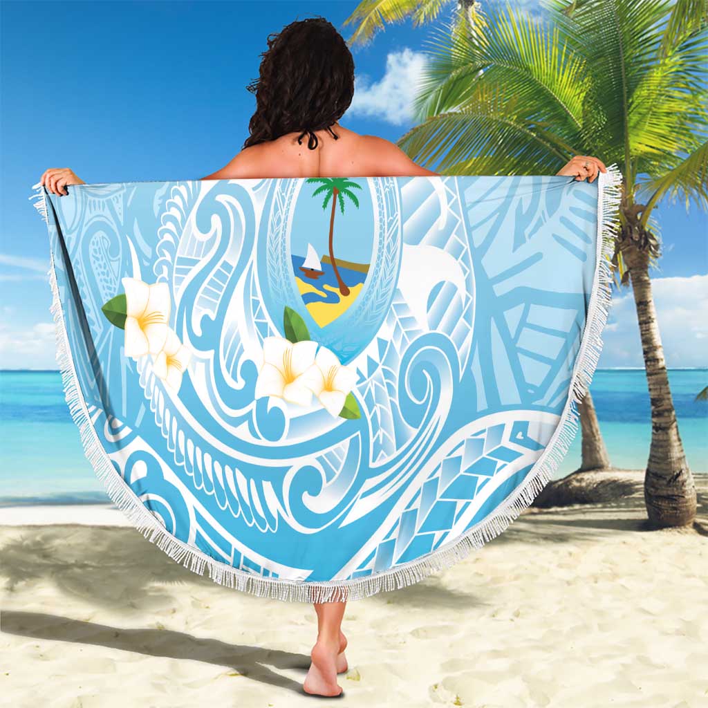 Guam Fishhook Mix Guasali Flowers Beach Blanket Dreaming Turquoise