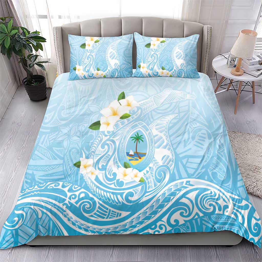 Guam Fishhook Mix Guasali Flowers Bedding Set Dreaming Turquoise