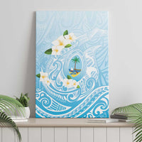 Guam Fishhook Mix Guasali Flowers Canvas Wall Art Dreaming Turquoise