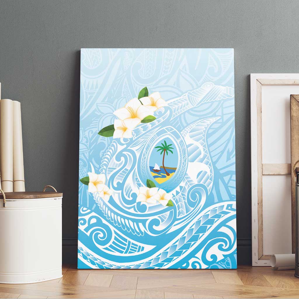 Guam Fishhook Mix Guasali Flowers Canvas Wall Art Dreaming Turquoise