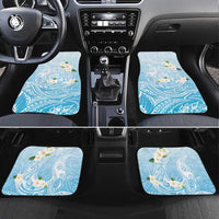 Guam Fishhook Mix Guasali Flowers Car Mats Dreaming Turquoise