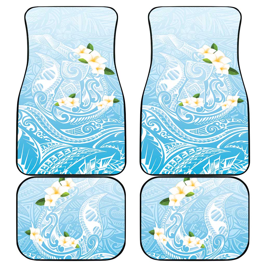 Guam Fishhook Mix Guasali Flowers Car Mats Dreaming Turquoise