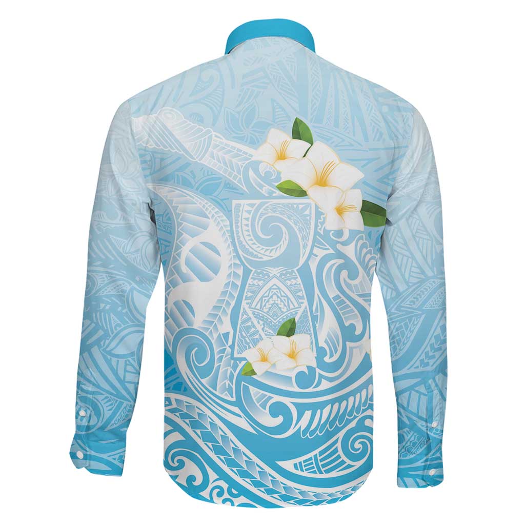 Guam Fishhook Mix Guasali Flowers Family Matching Off Shoulder Short Dress and Hawaiian Shirt Dreaming Turquoise